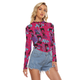 Hitop Squiggle Girl Long Sheerly Tee (Neon)
