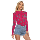 Diamonds Meow Long Sheerly Tee (Neon)