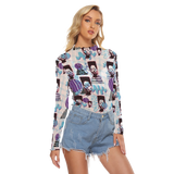 Hitop Squiggle Girl Long Sheerly Tee (Neon)