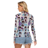 Hitop Squiggle Girl Long Sheerly Tee (Neon)