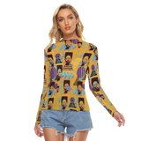 Hitop Squiggle Girl Long Sheerly Tee (Neon)