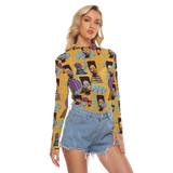Hitop Squiggle Girl Long Sheerly Tee (Neon)