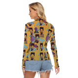 Hitop Squiggle Girl Long Sheerly Tee (Neon)