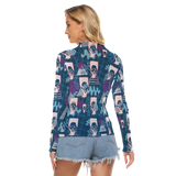 Hitop Squiggle Girl Long Sheerly Tee (Shadow)