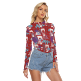 Hitop Squiggle Girl Long Sheerly Tee (Shadow)