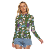 Hitop Squiggle Girl Long Sheerly Tee (Shadow)