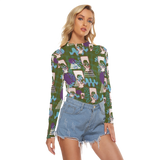 Hitop Squiggle Girl Long Sheerly Tee (Shadow)