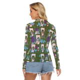 Hitop Squiggle Girl Long Sheerly Tee (Shadow)