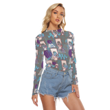 Hitop Squiggle Girl Long Sheerly Tee (Shadow)