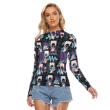 Hitop Squiggle Girl Long Sheerly Tee (Shadow)