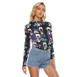 Hitop Squiggle Girl Long Sheerly Tee (Shadow)