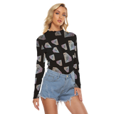 Diamonds Meow Long Sheerly Tee (Shadow)