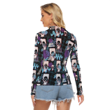 Hitop Squiggle Girl Long Sheerly Tee (Shadow)