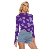 Diamonds Meow Long Sheerly Tee (Shadow)