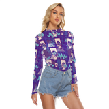 Hitop Squiggle Girl Long Sheerly Tee (Shadow)