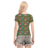 Slices Short Sheerly Tee (Shadow)