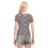 Slices Short Sheerly Tee (Shadow)