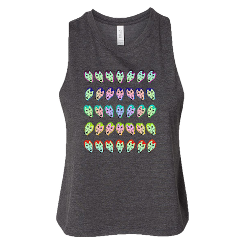 Many Faces Crop Tank