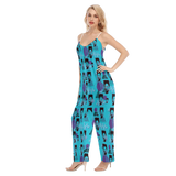 Hitop Squiggle Girl Loose Cami Jumpsuit